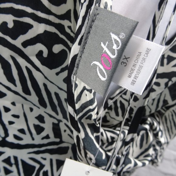 🆕 Dots Dolman Sleeve Blouse | Black/White - Picture 4 of 8